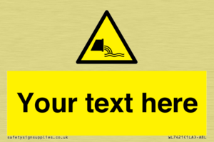 Custom Warning sewage effluent outfall